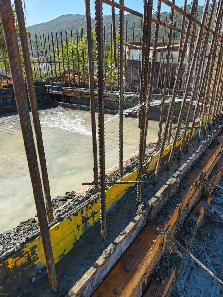 Formwork and concrete slab work