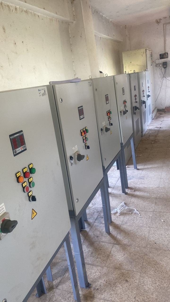 HDPE pipes stacked in a storage yard