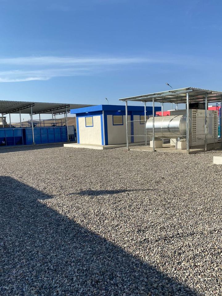 HDPE pipes stacked in a storage yard