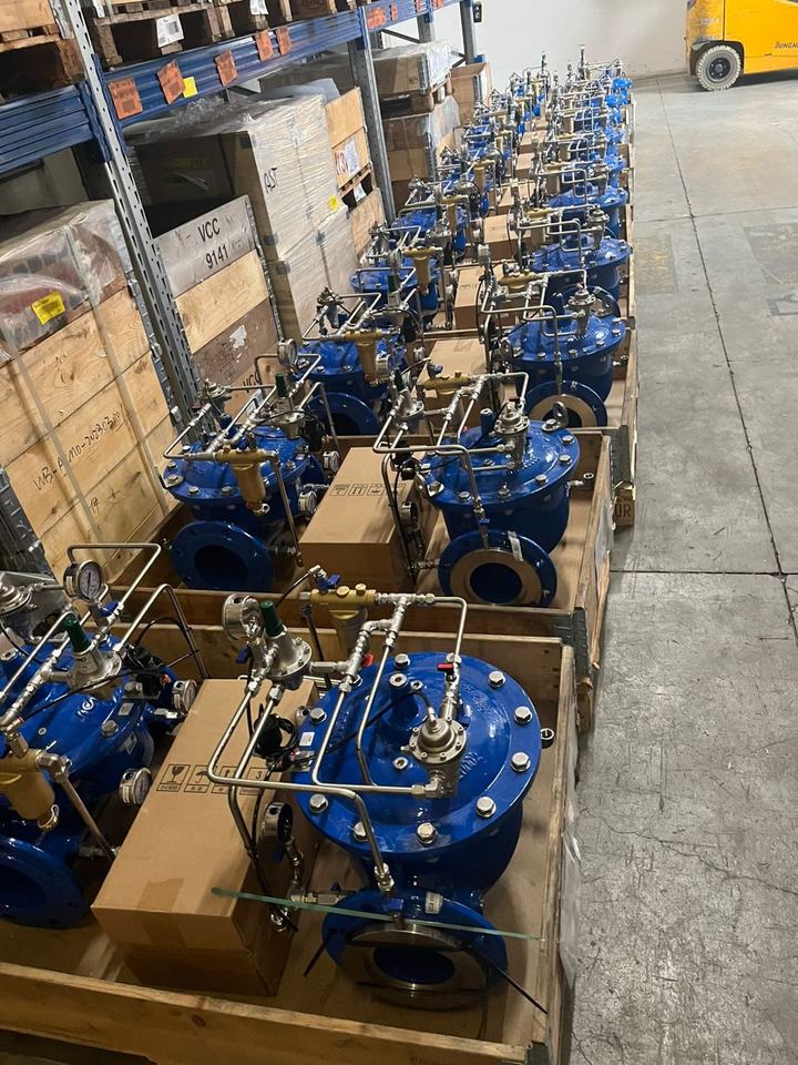 HDPE pipes stacked in a storage yard