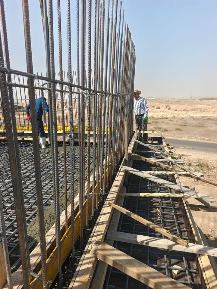 Construction crew working on site