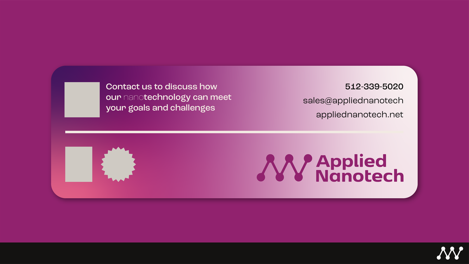 Applied Nanotech direct mail piece
