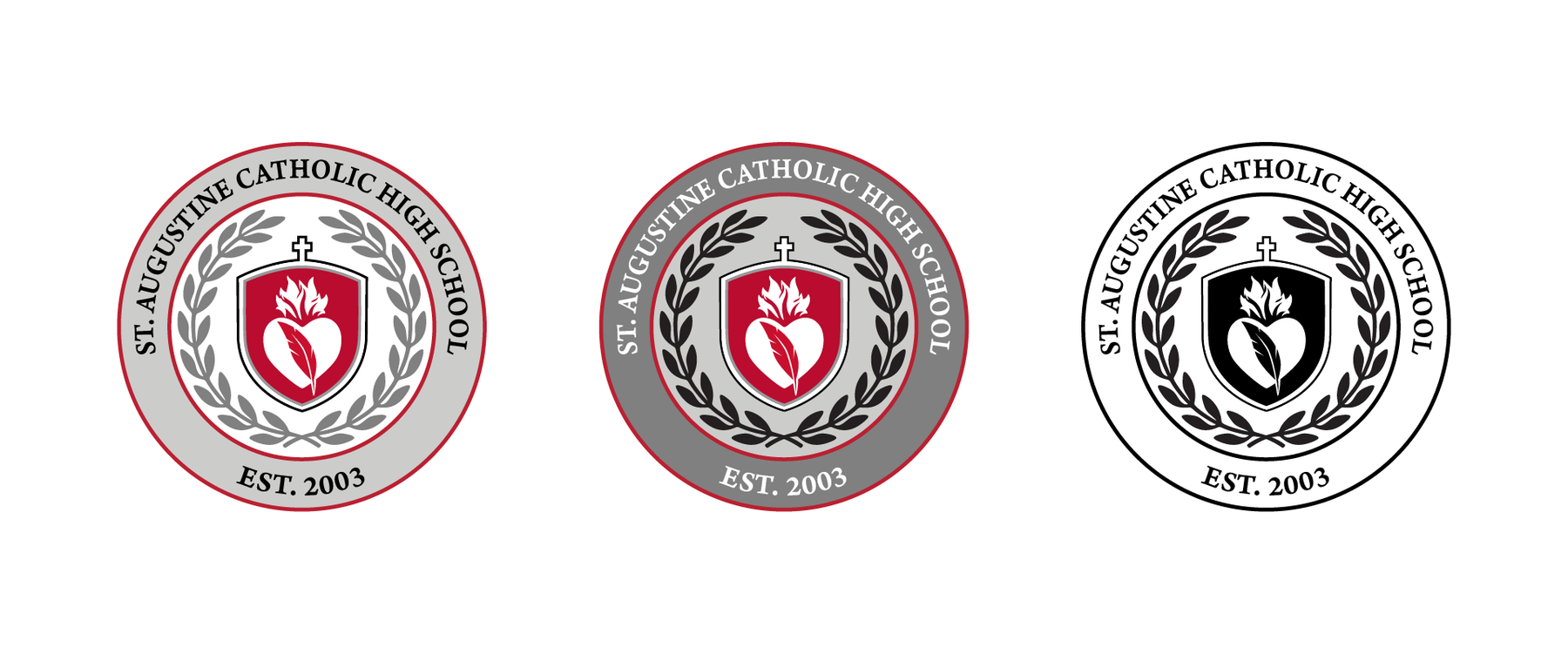 Detail of the academic wordmark lettering