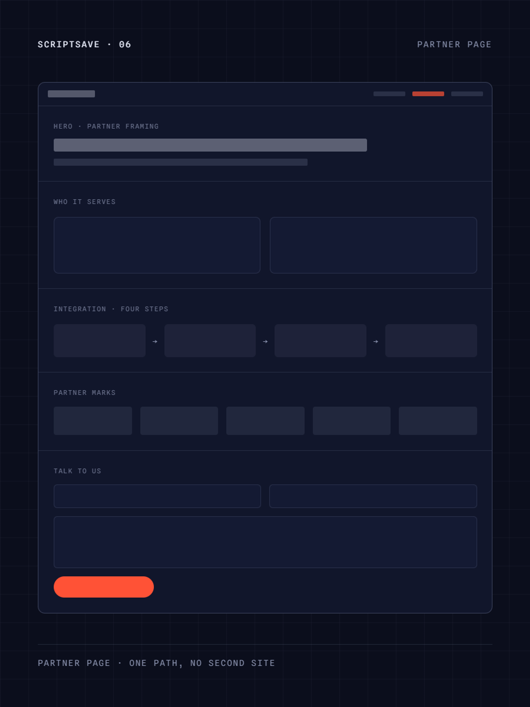 Partner page