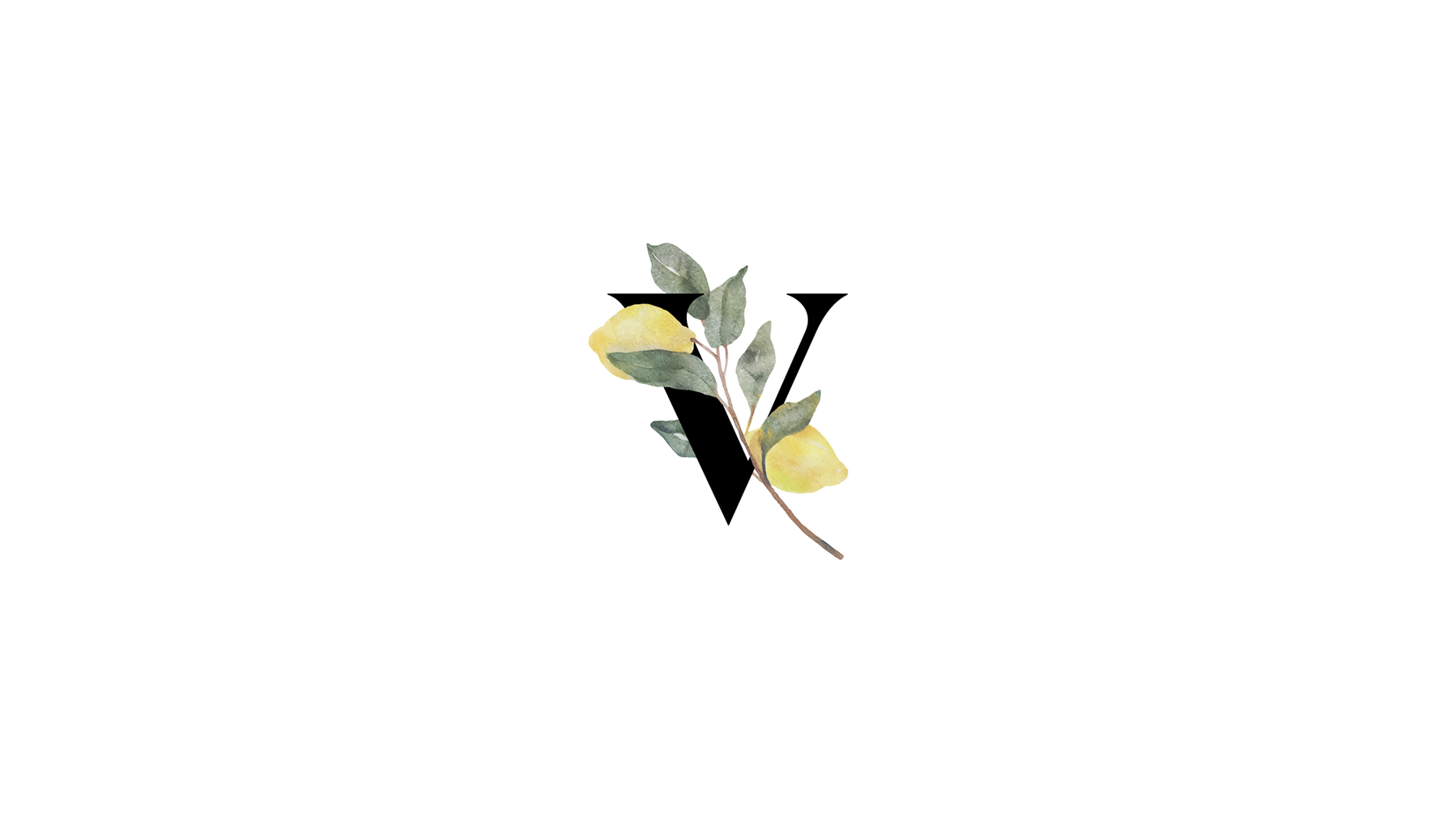Veratina Kitchens lemon monogram