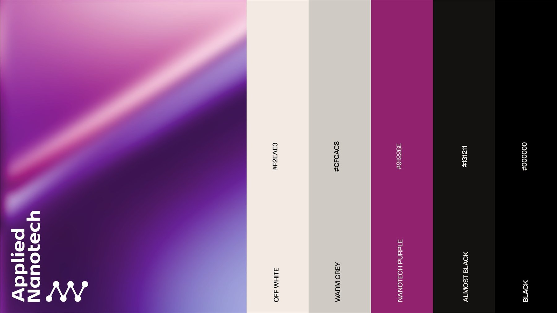 The Applied Nanotech colour palette and gradient system