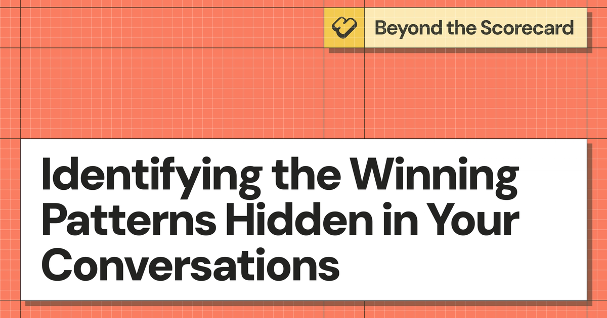 How to Find Winning Patterns Beyond QA Scorecards