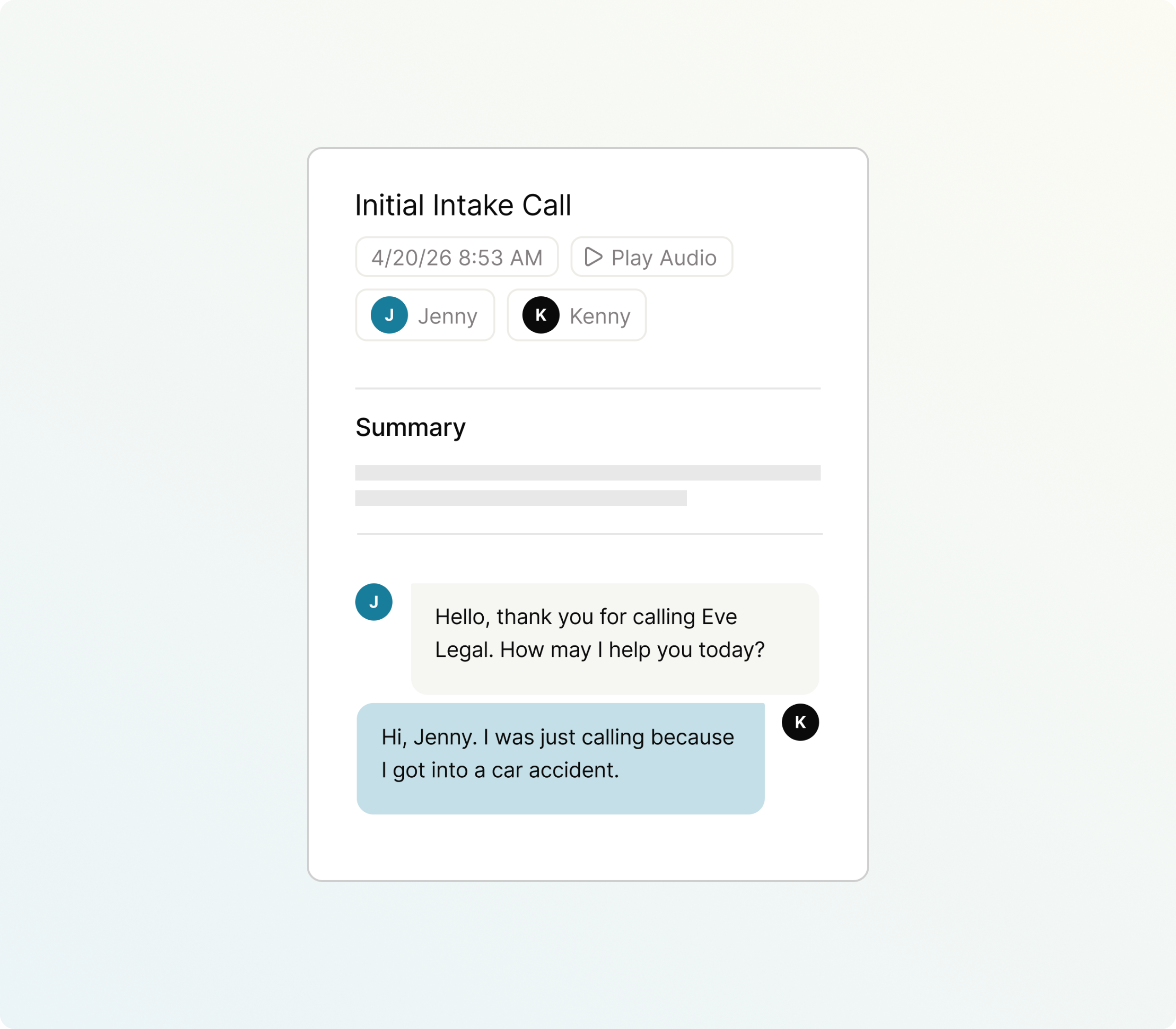 Eve AI intake captures calls 24/7