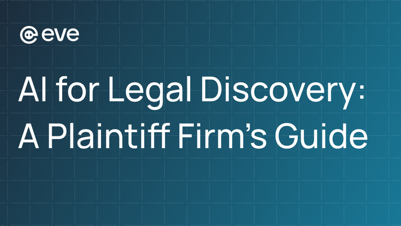 AI for Legal Discovery: A Plaintiff Firm’s Guide to Drafting, Responding, and Review