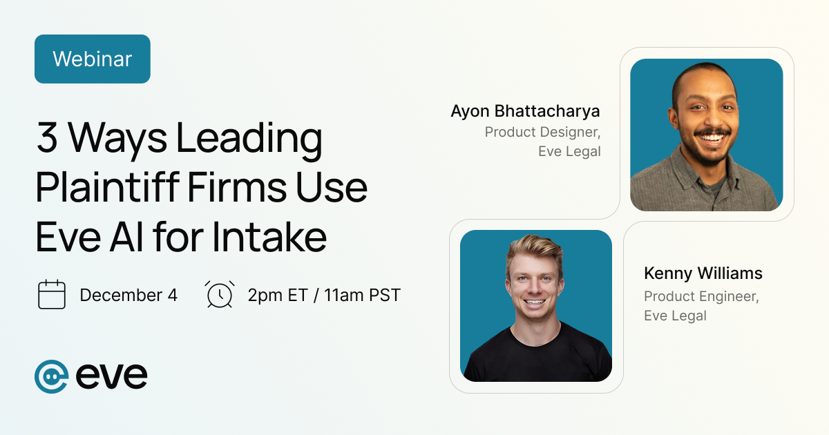 Webinar with the Eve team