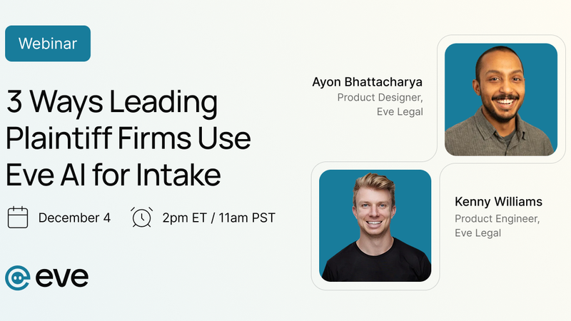 Webinar with the Eve team