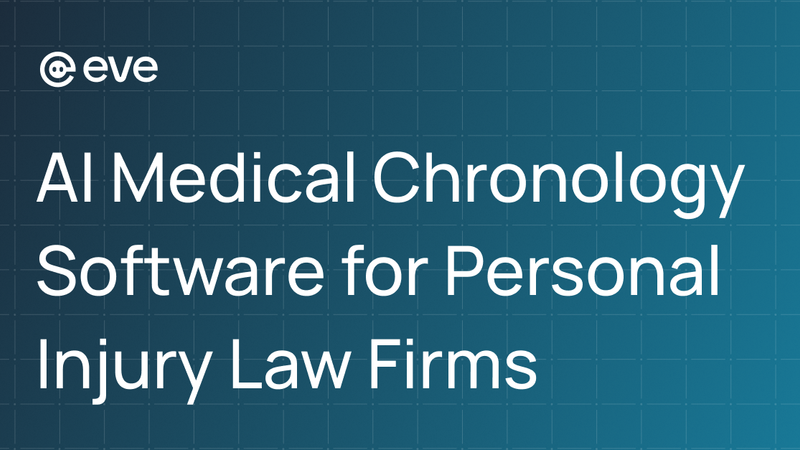 AI Medical Chronology Software for Personal Injury Law Firms