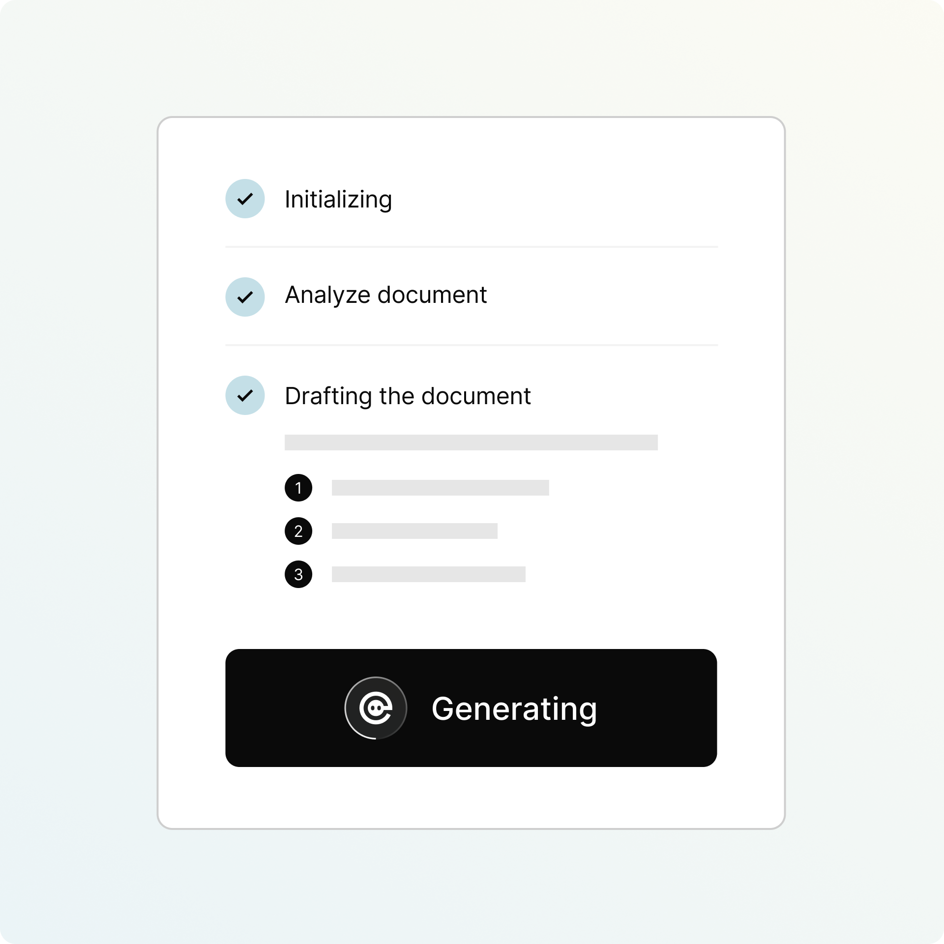 Mini interface chart for Demand Letters