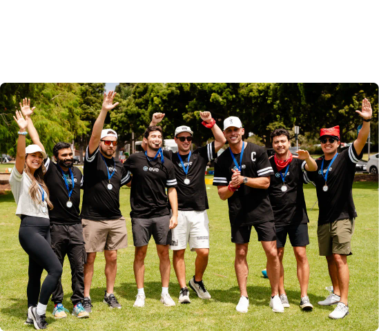 group photo of eve team