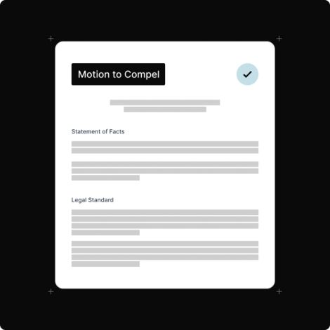 Litigation workflow visual