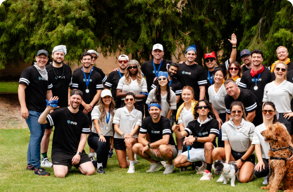 group photo of eve team