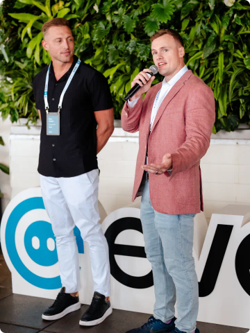 Eve team presenting