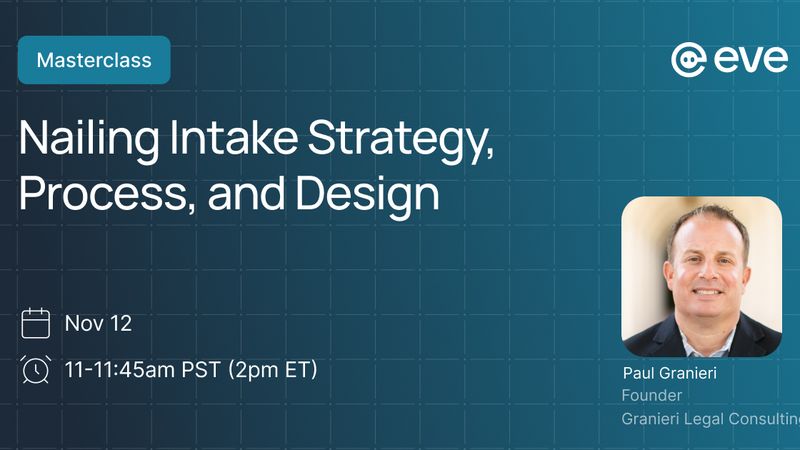 Intake strategy masterclass with Paul Granieri
