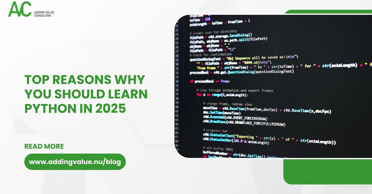 Top reasons why you should learn python in 2025