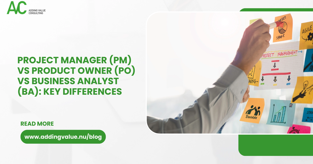 Project Manager (PM) vs Product Owner (PO) vs Business Analyst (BA ...