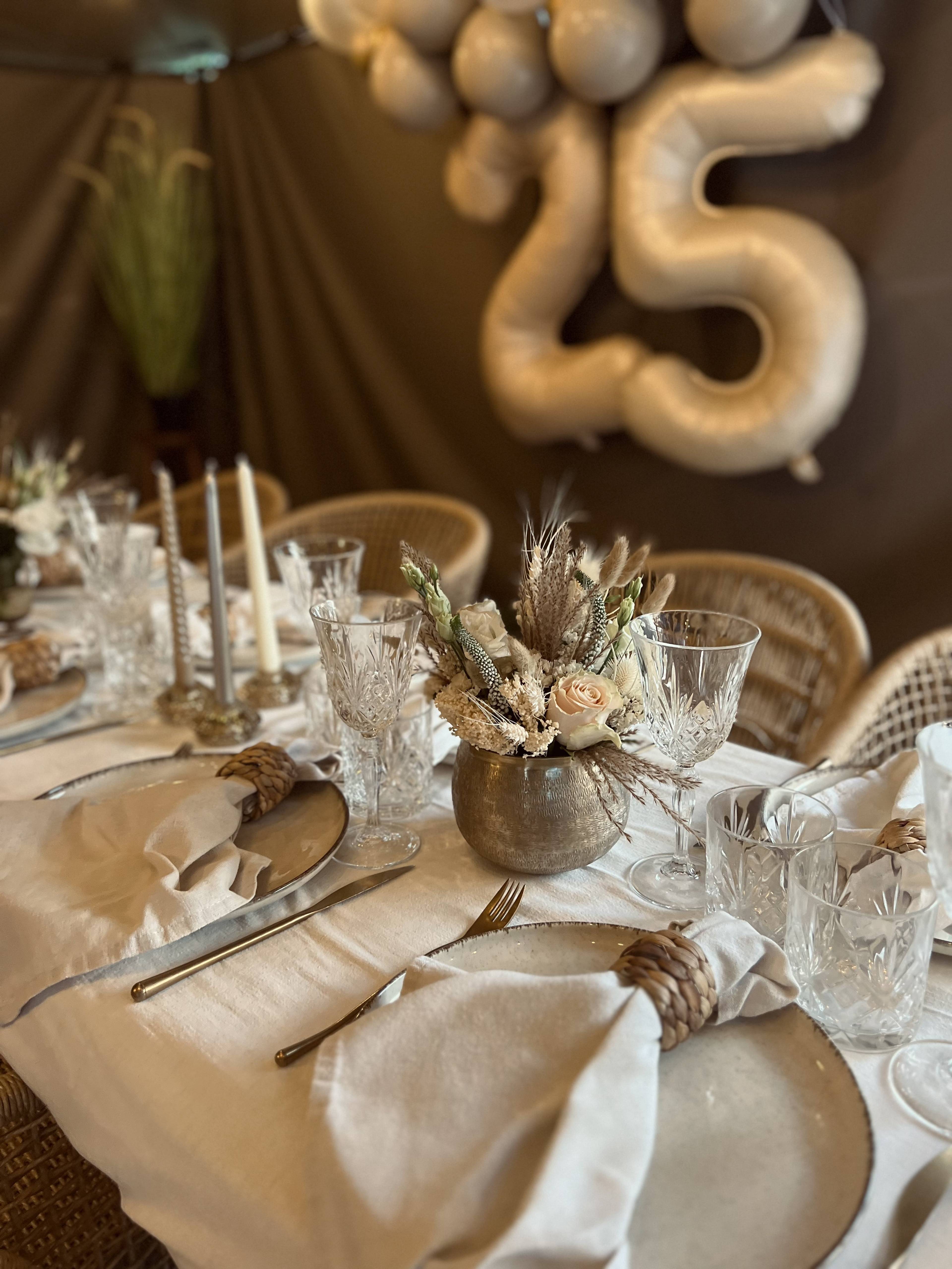 Champagne Tones — 25th birthday