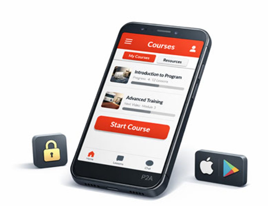 Branded app for iOS and Android