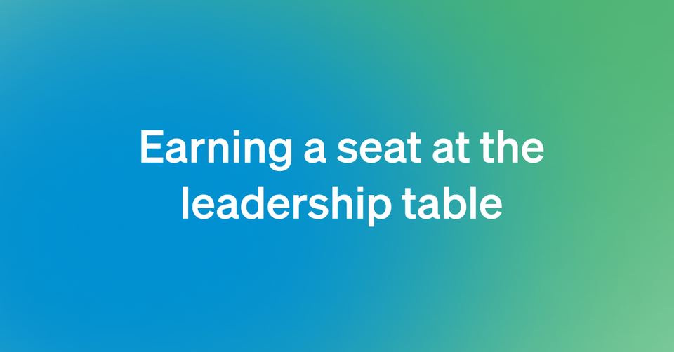 How data teams earn a seat at the leadership table