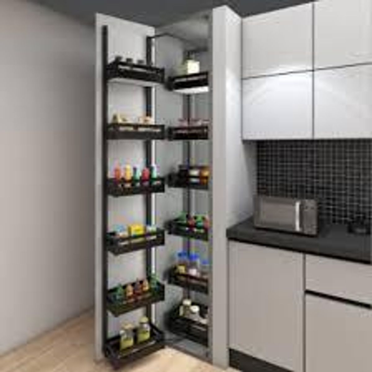 Rangement pivotant garde-manger - 6 niveaux