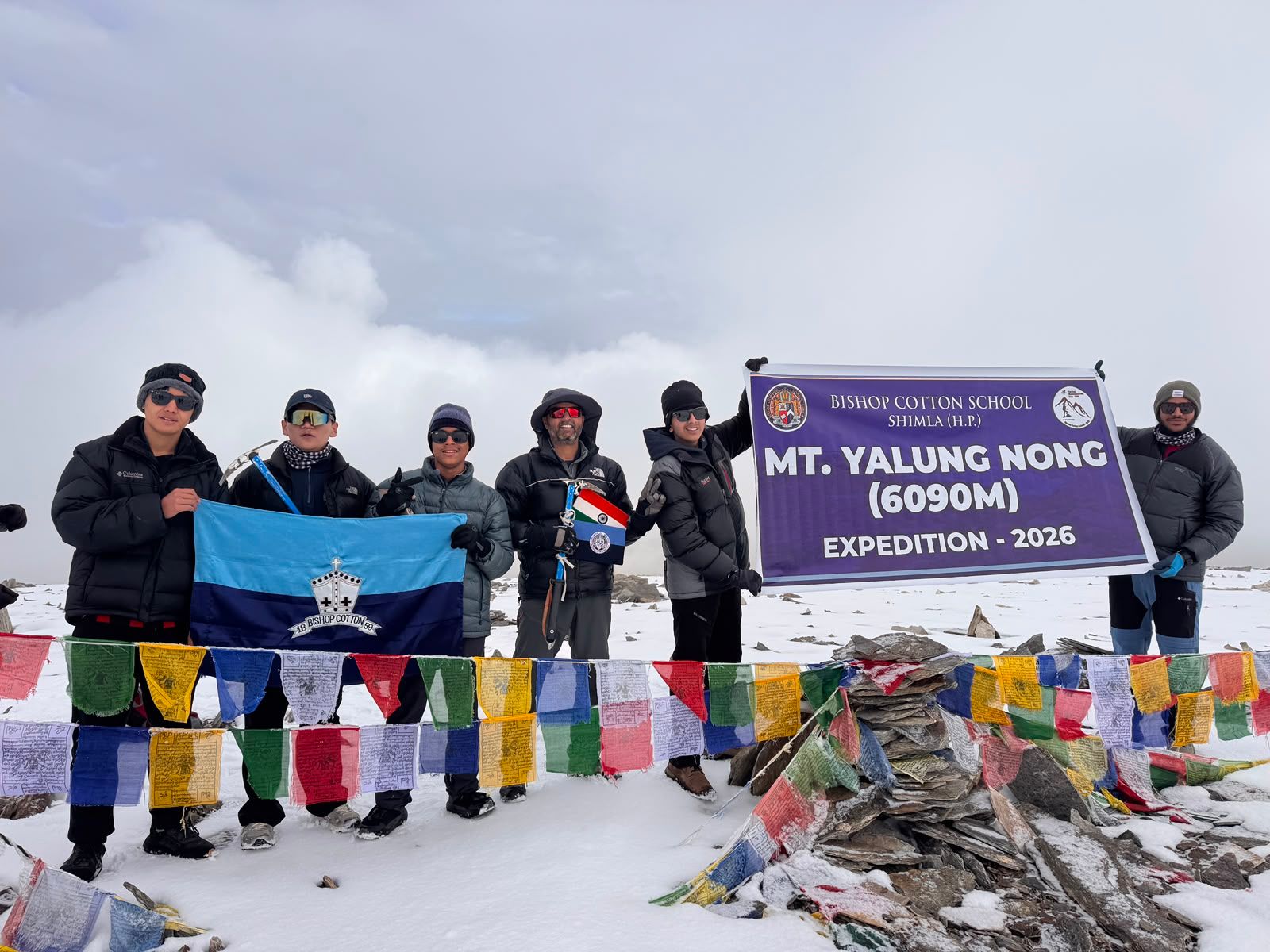 The Summit is ours.....Mt. Yalung Nong in Leh (6090m) 