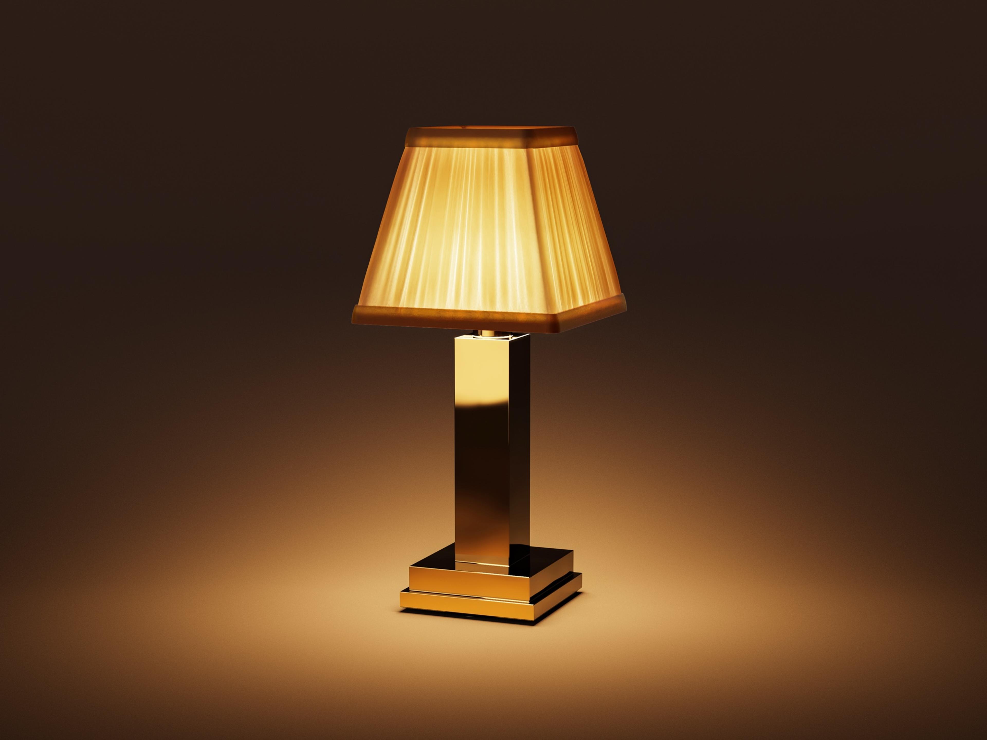 Albert — Polished Brass / Cotton / Warm White (2600K)