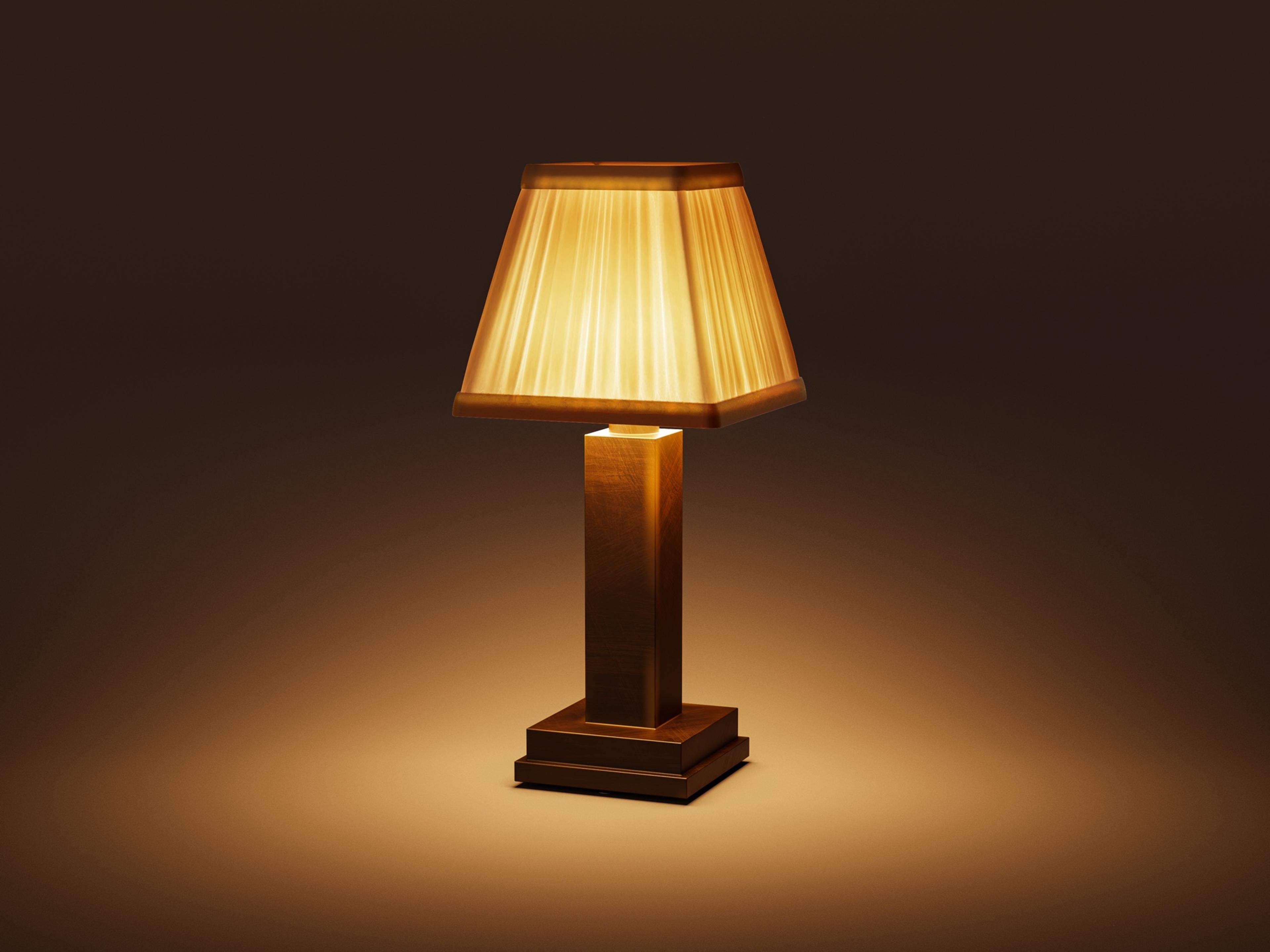 Albert — Polished Brass / Cotton / Warm White (2600K)