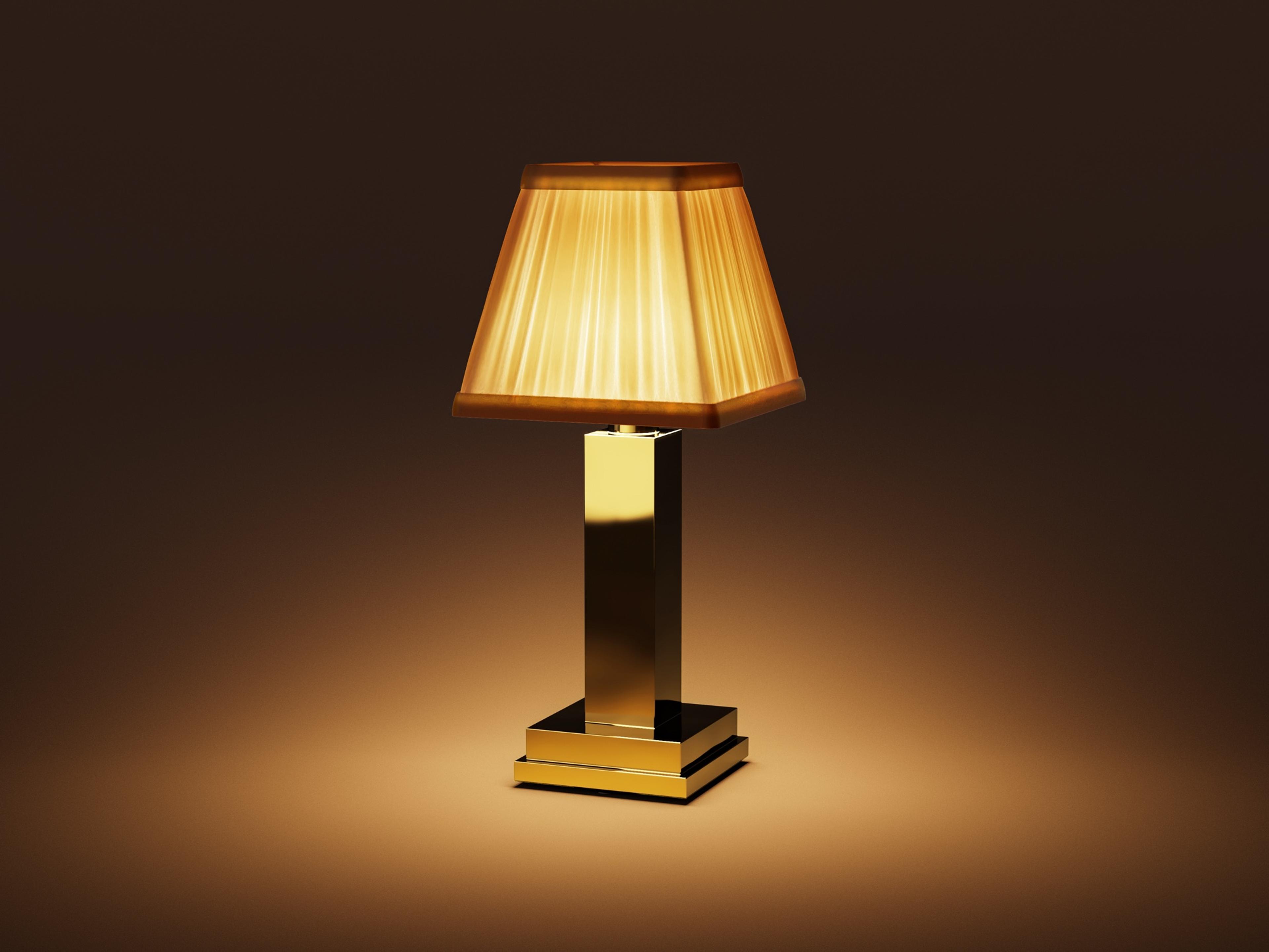 Albert — Polished Brass / Cotton / Warm White (2600K)