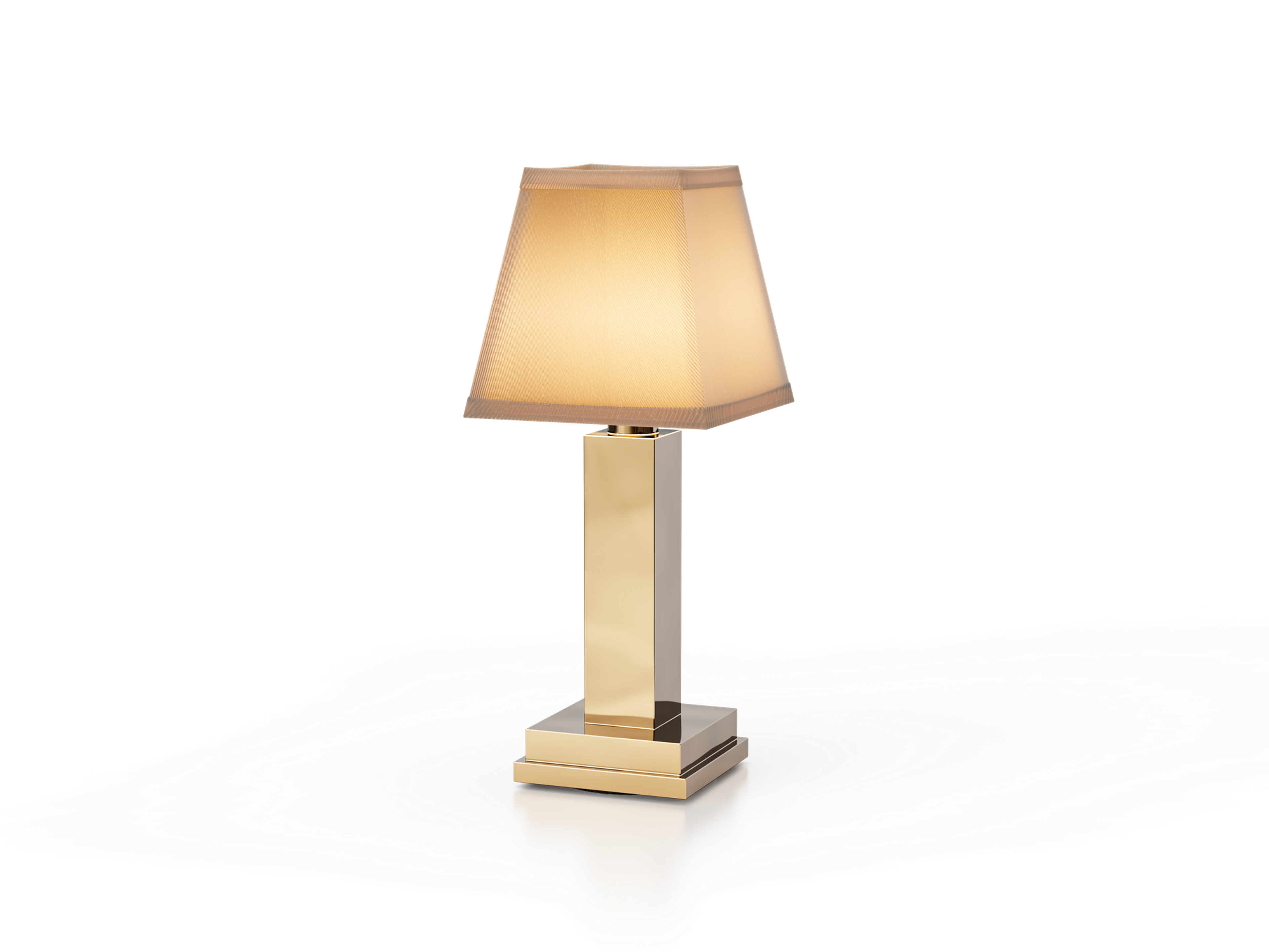 Albert — Polished Brass / Cotton / Warm White (2600K)