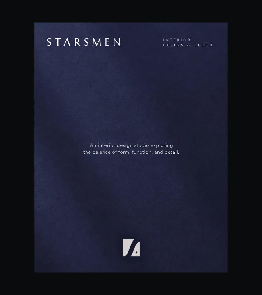 Starsmen — identity and print for an interior design studio