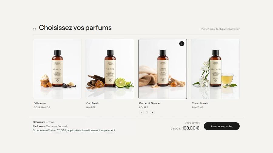 Secret Scenta — identity and storefront for a home fragrance brand