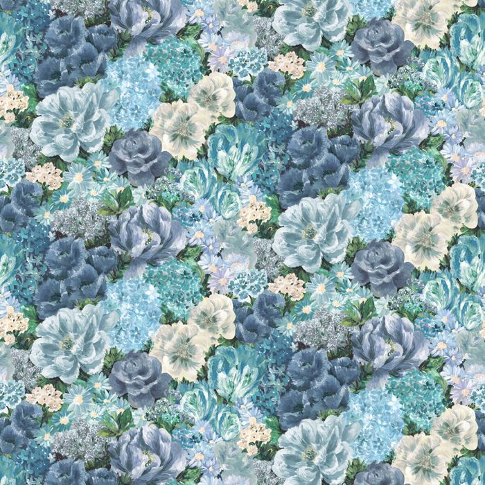 Blue Fleurette Floral