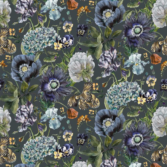 Titania Hydrangea Floral Wallpaper
