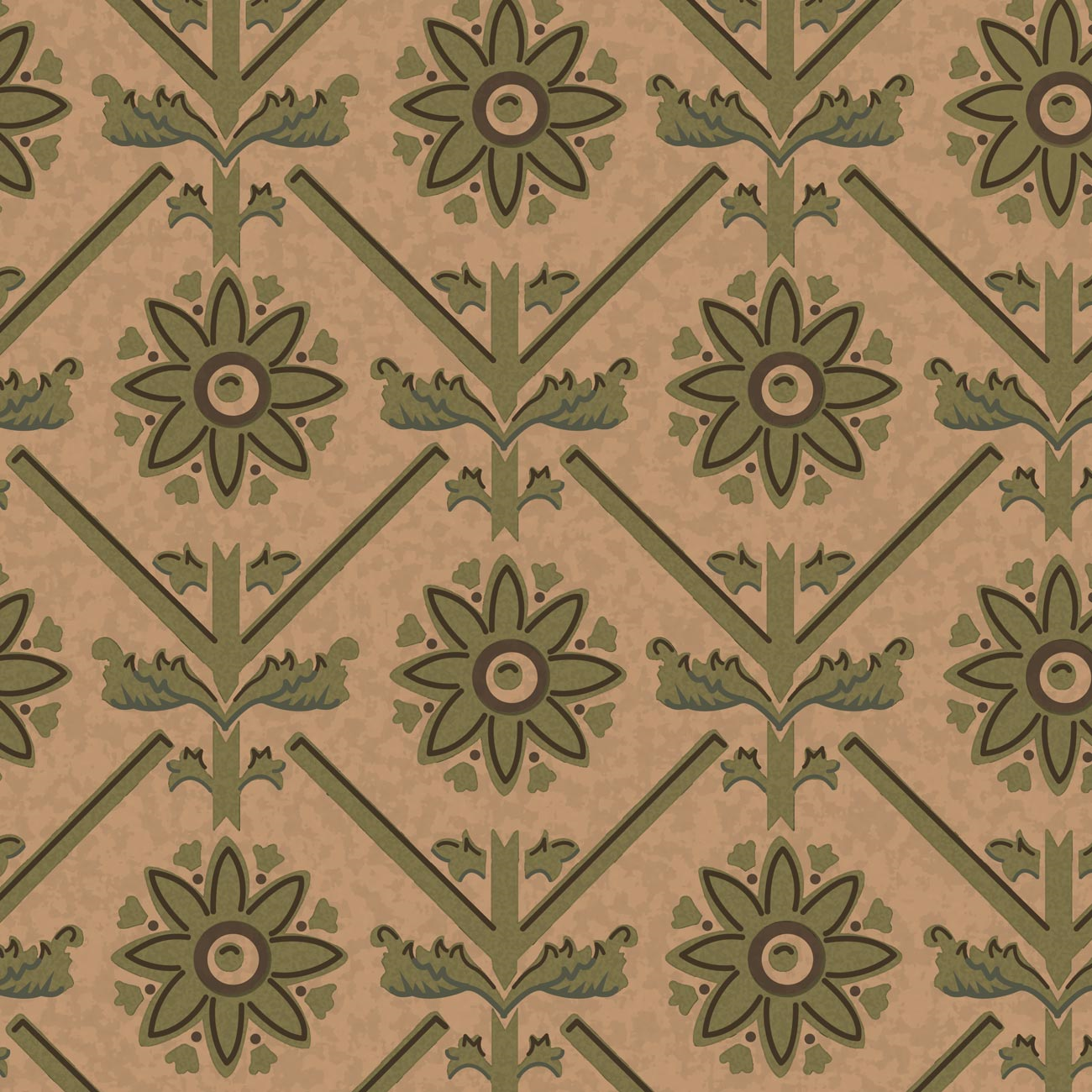 Victorian Green Wallpaper - Emile