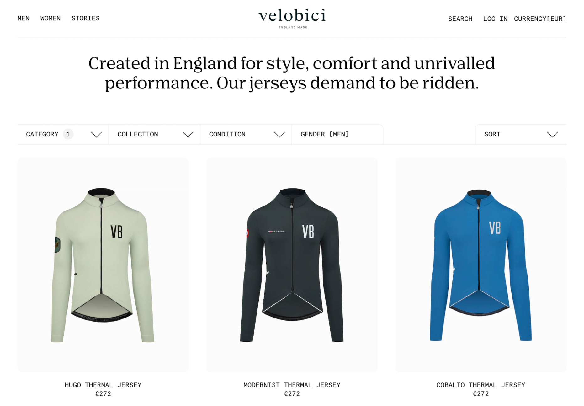 Velobici product page
