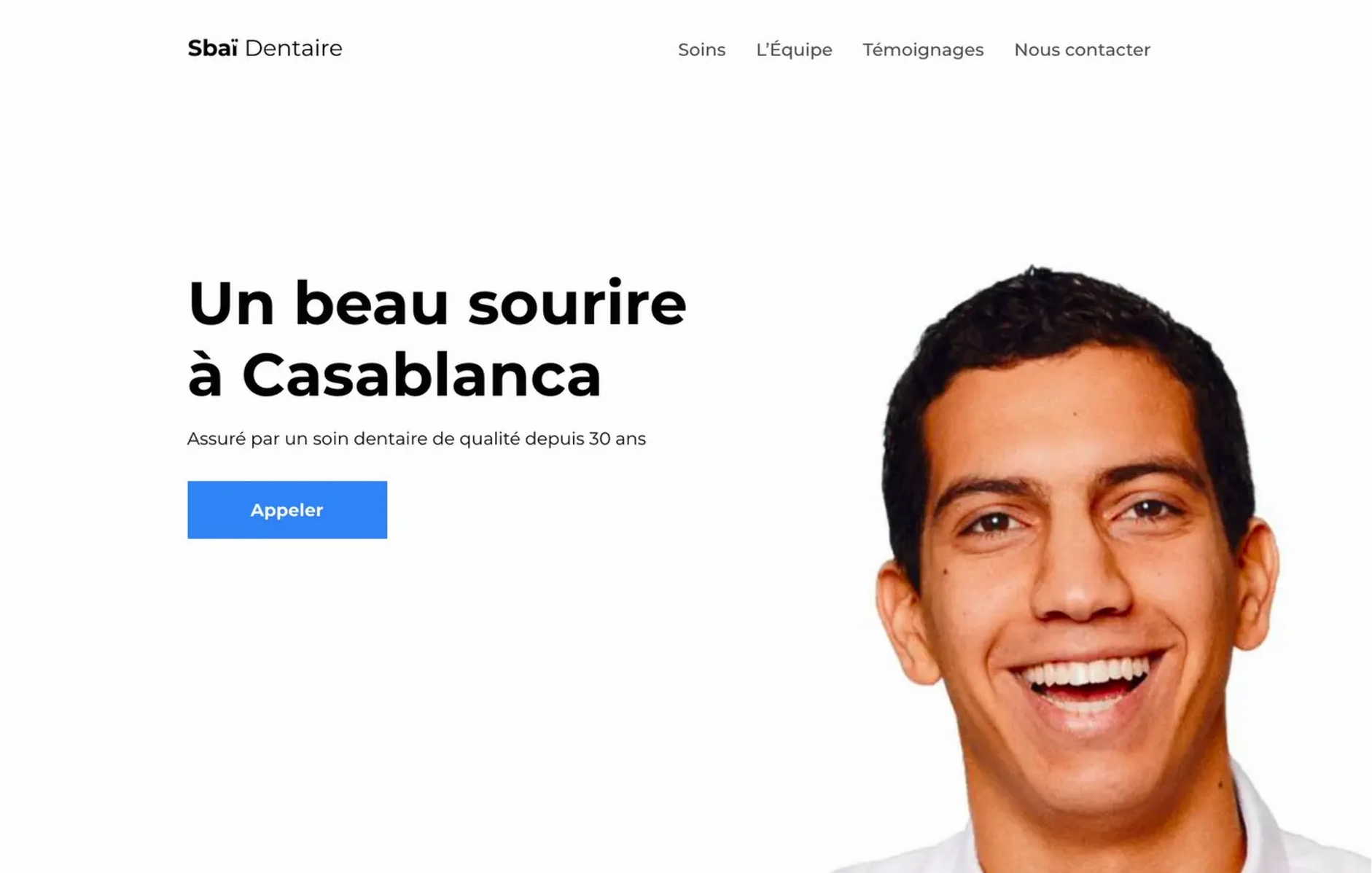 Sbaï Dentaire Homepage
