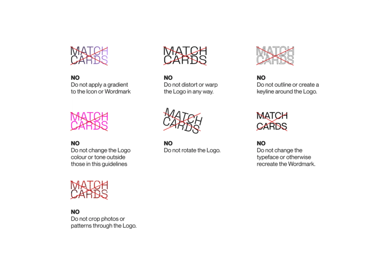 Match Cards logo misuse
