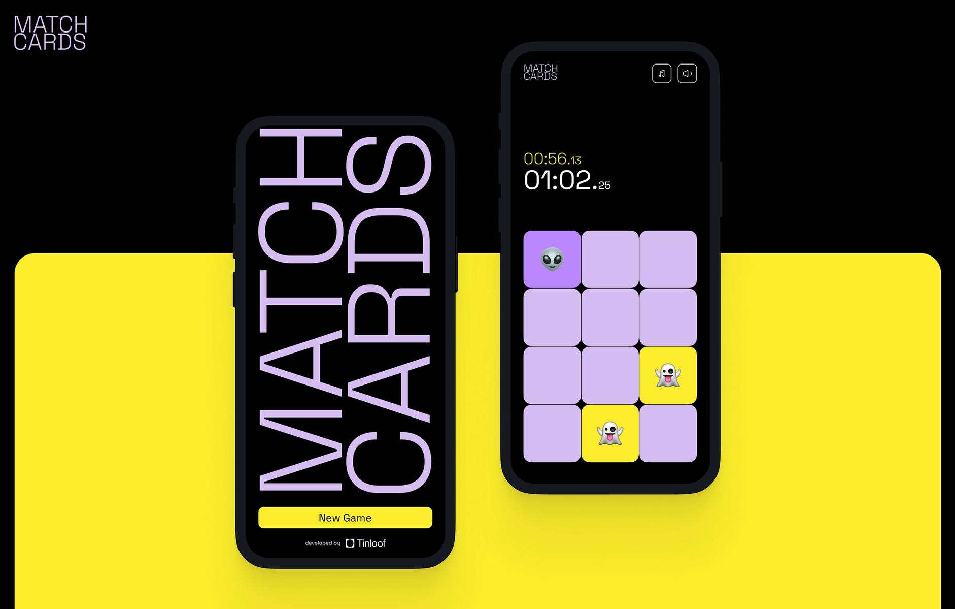 Match Cards memory game