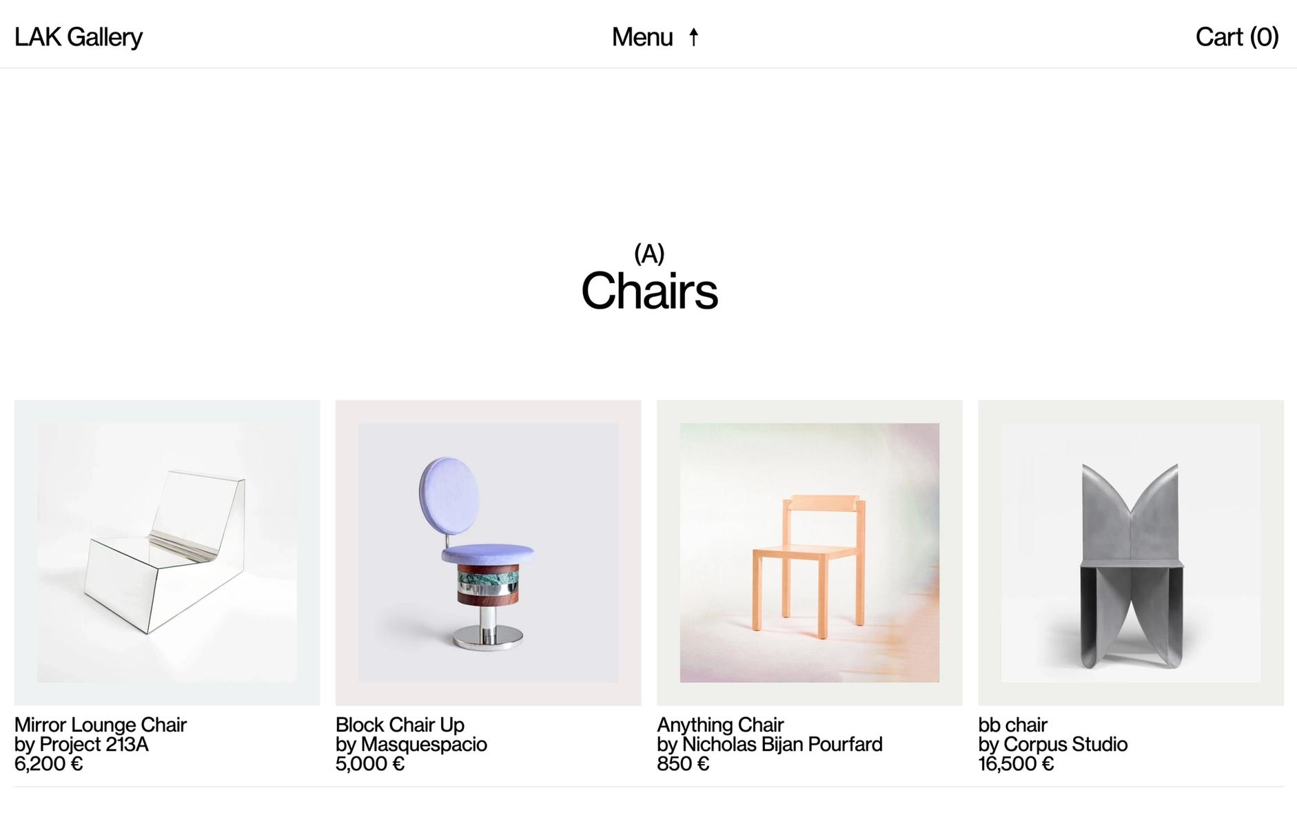 LAK Gallery Homepage