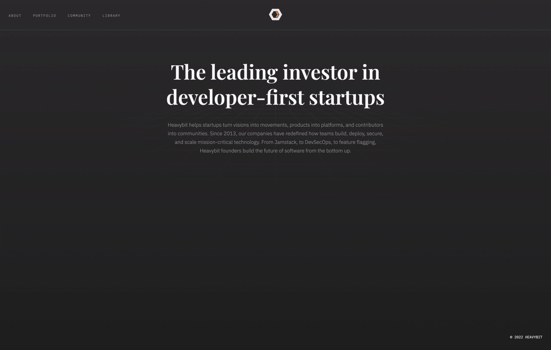 Heavybit homepage
