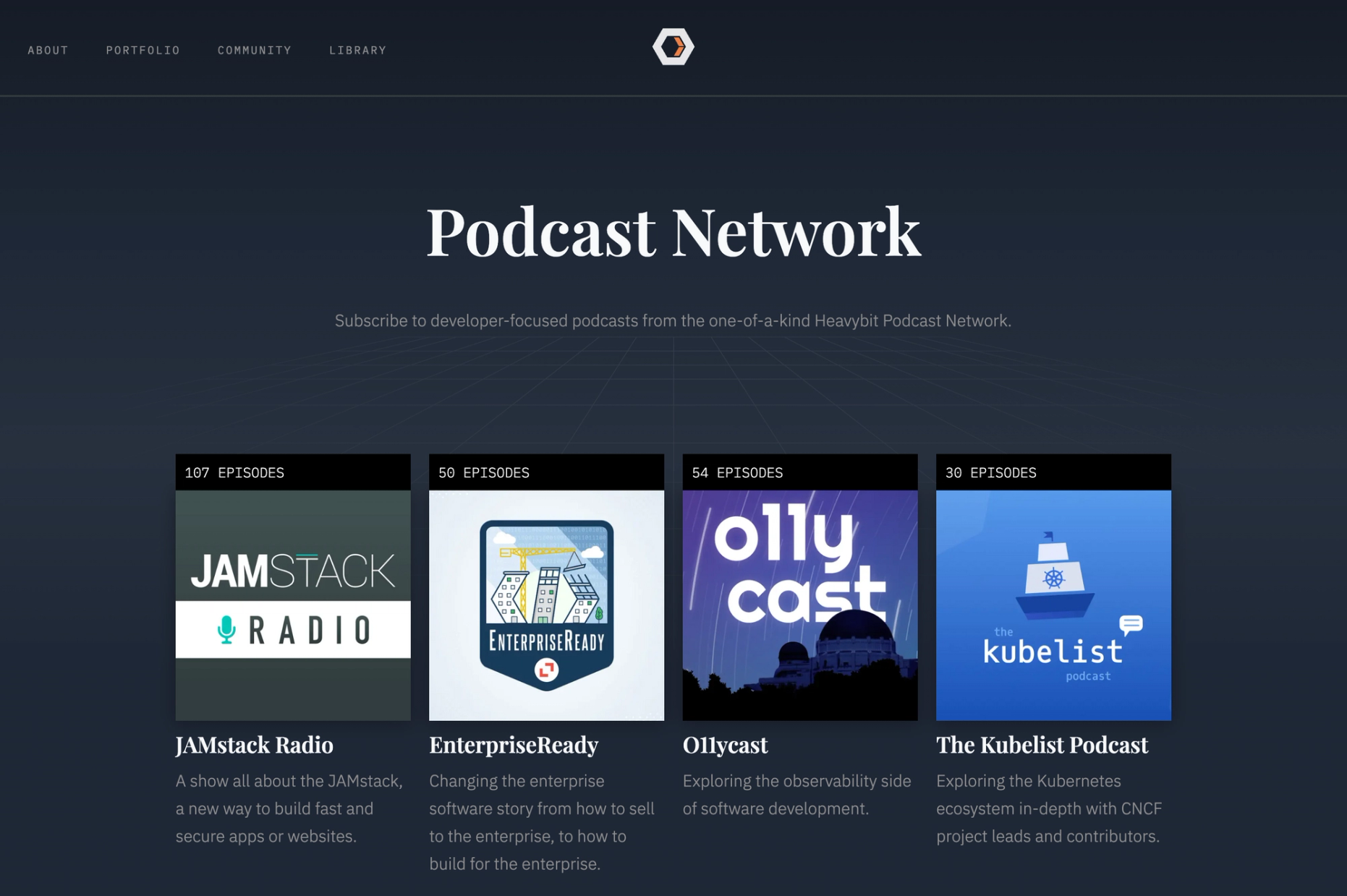 Podcast Network page