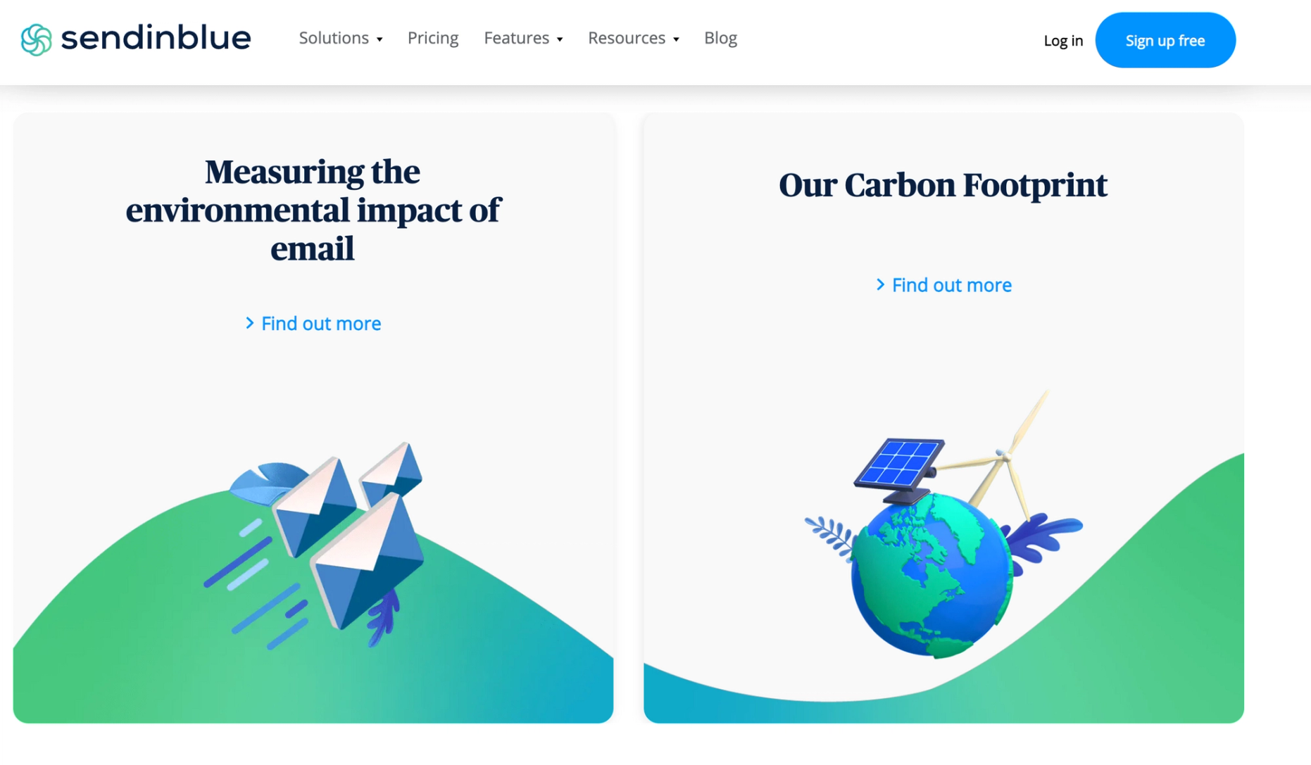 Carbon footprint modals