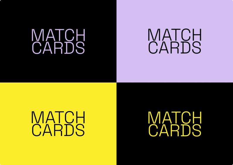 Match Cards logo color