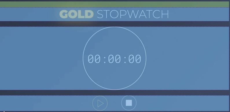 Separating the stopwatch app in three blocks