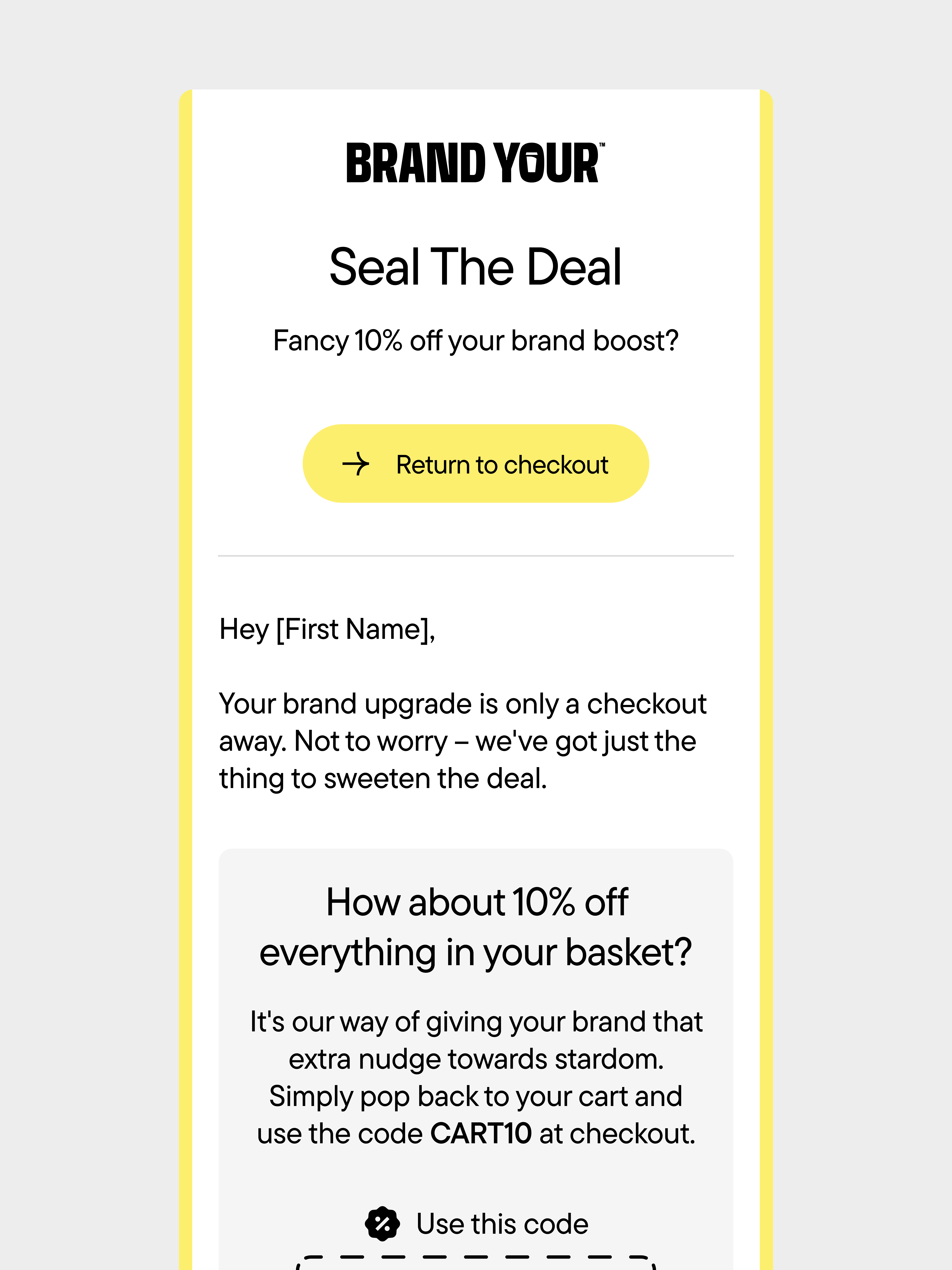 Deal email