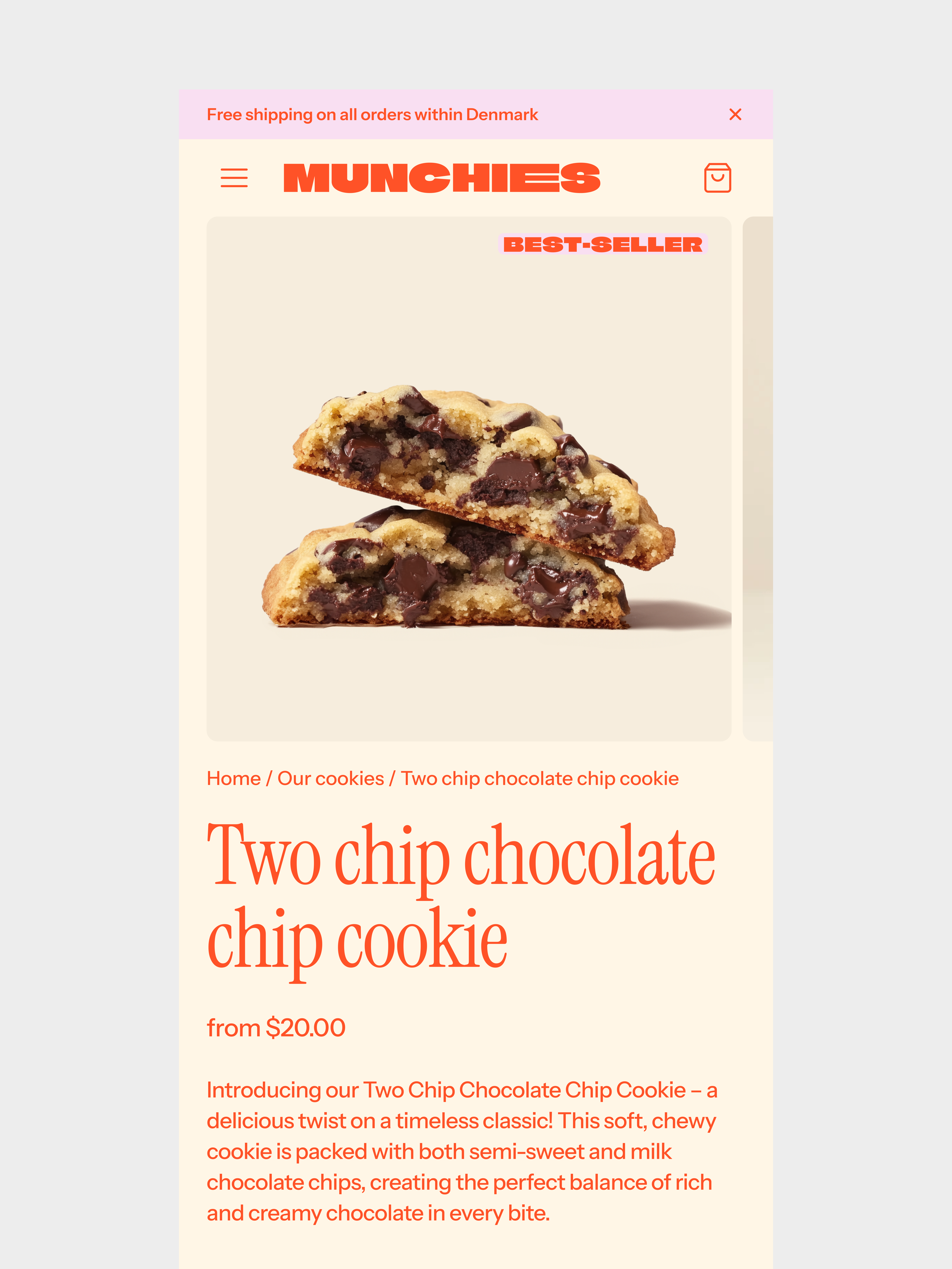 Munchies PDP mobile